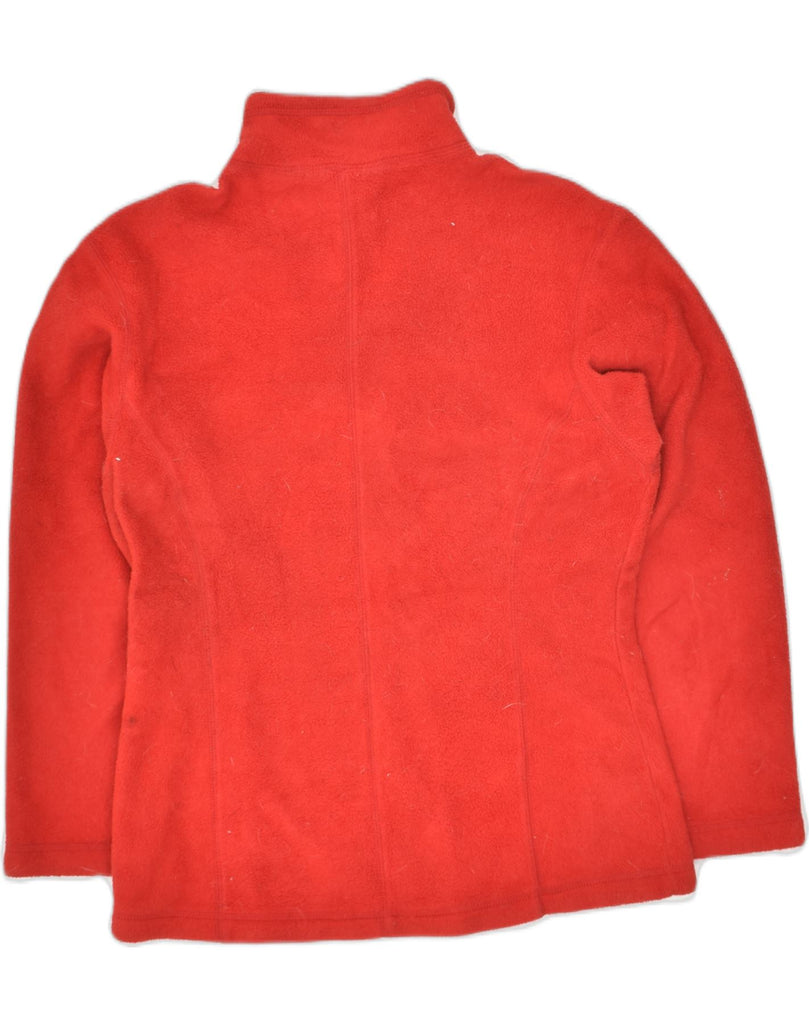 EDDIE BAUER Womens Fleece Jacket UK 10 Small Red Polyester | Vintage Eddie Bauer | Thrift | Second-Hand Eddie Bauer | Used Clothing | Messina Hembry 