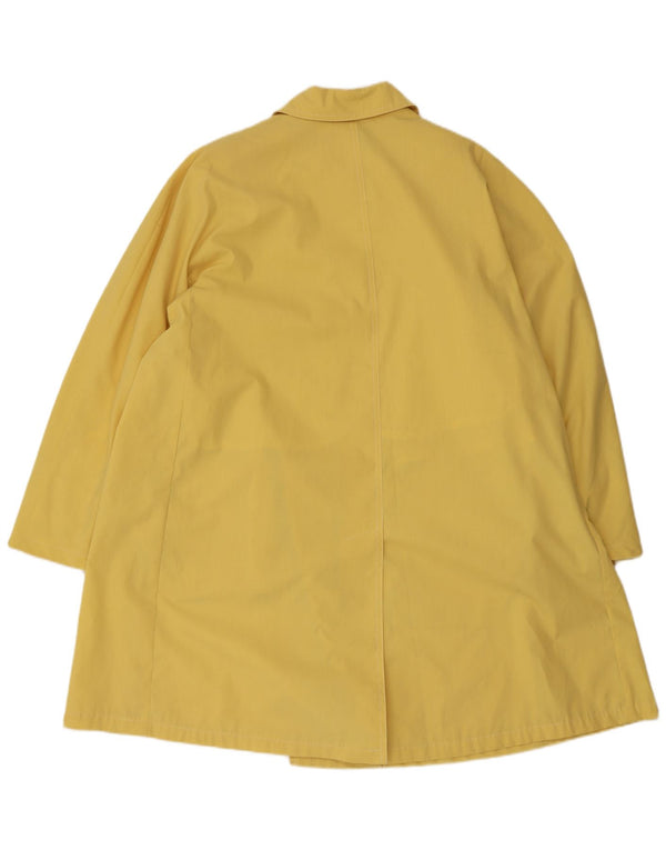 Marella Womens Trench Coat UK 14 Large Yellow Polyester