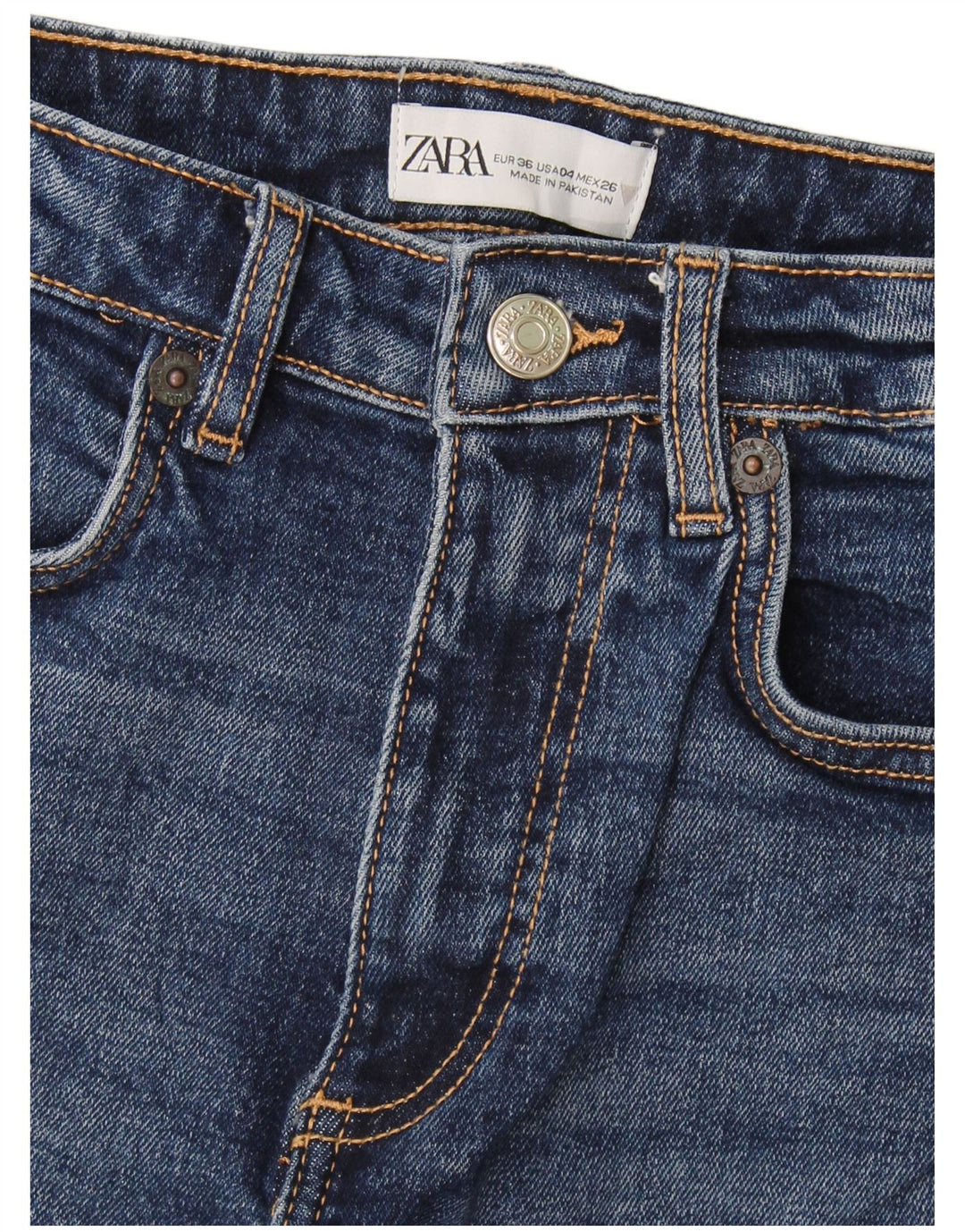 Zara Womens Bootcut Jeans EU 36 XS W26 L25 Navy Blue