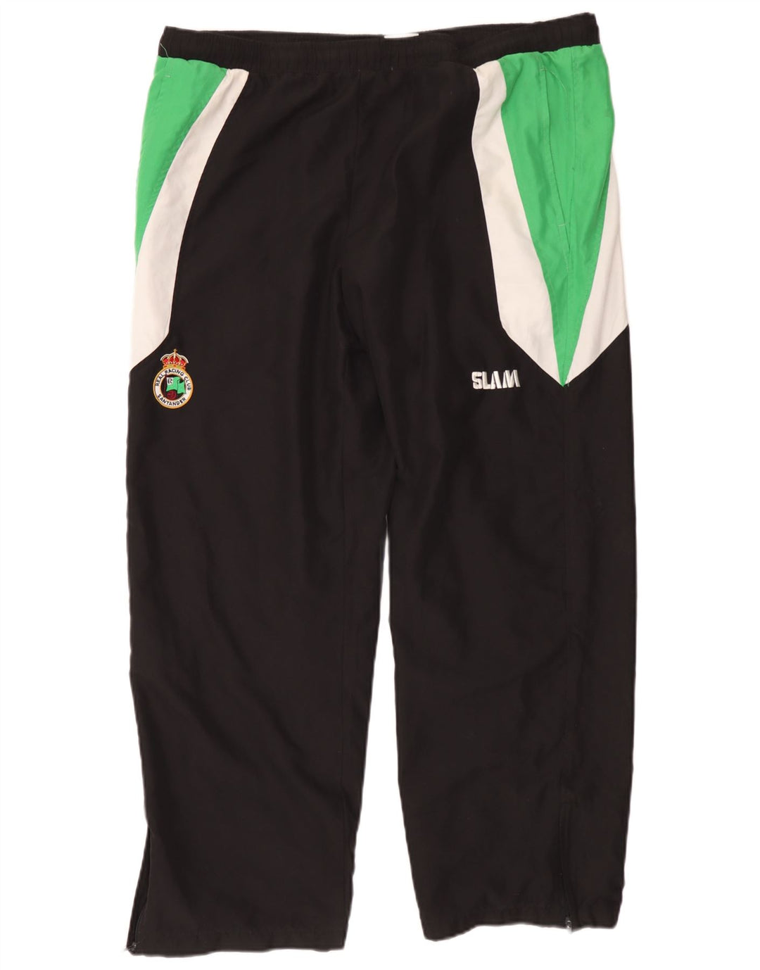 Slam Mens Tracksuit Trousers Large Black Colourblock Polyester