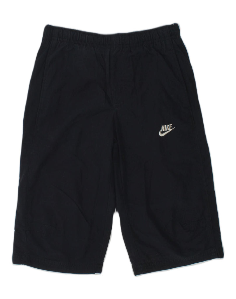 NIKE Boys Sport Shorts 6-7 Years Large Navy Blue | Vintage Nike | Thrift | Second-Hand Nike | Used Clothing | Messina Hembry 