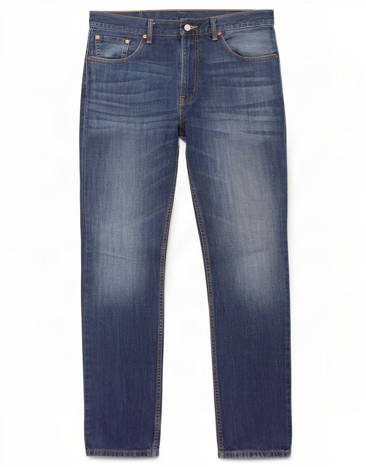 Levi's Mens Slim Jeans W36 L34 Blue Cotton