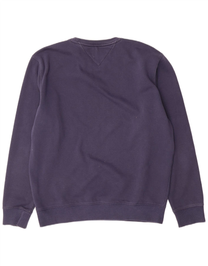 Tommy Hilfiger Mens Sweatshirt Jumper Large Navy Blue Cotton