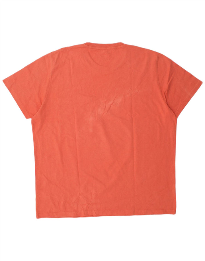 Lee Mens Regular Fit T-Shirt Top 2XL Orange Cotton