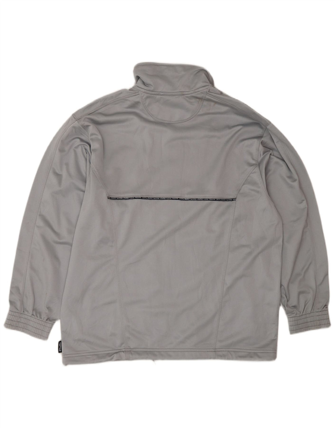 Lotto Womens Oversized Tracksuit Top Jacket UK 16 Large Grey Colourblock