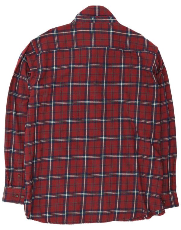 Cotton Traders Mens Flannel Shirt 3XL Red Plaid
