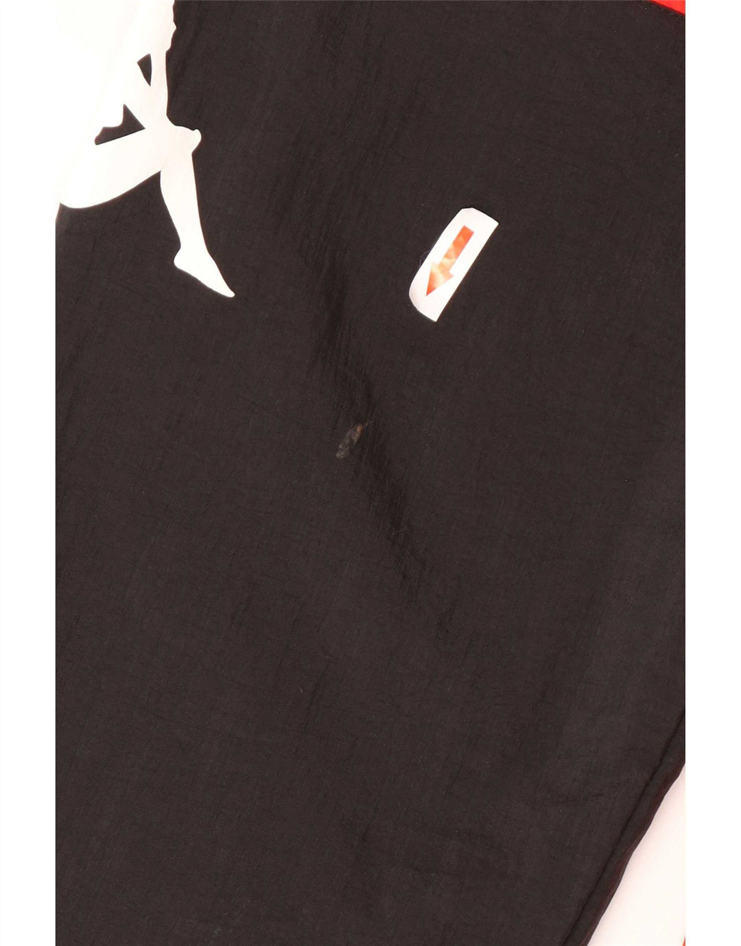 Kappa Mens Graphic Tracksuit Top Jacket Small Black Colourblock Polyamide