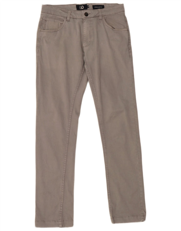 DACK'S Womens Regular Fit Casual Trousers IT 46 Large W32 L31 Grey