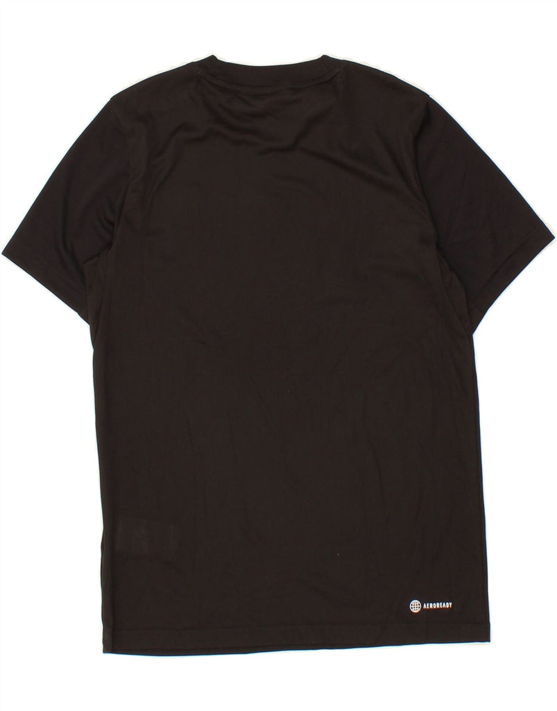 ADIDAS Boys Graphic T-Shirt Top 11-12 Years Black Polyester Vintage Adidas and Second-Hand Adidas from Messina Hembry 