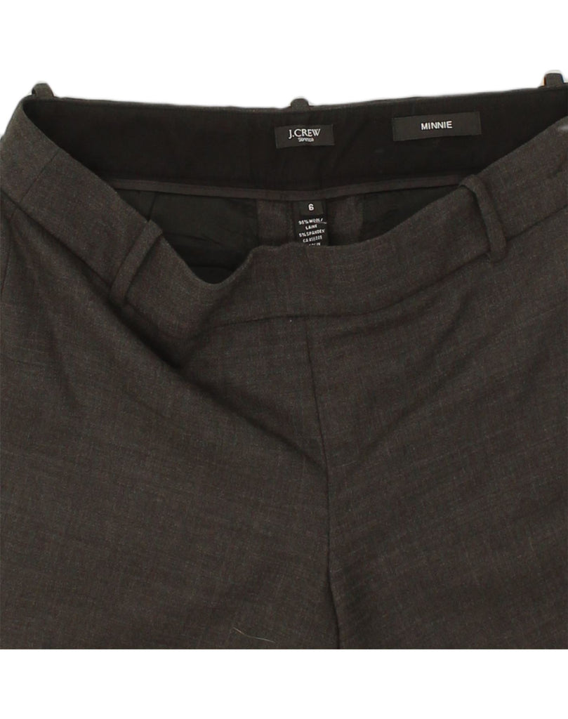 J. CREW Womens Minnie Tapered Suit Trousers US 6 Medium W32 L27 Grey Wool | Vintage J. Crew | Thrift | Second-Hand J. Crew | Used Clothing | Messina Hembry 