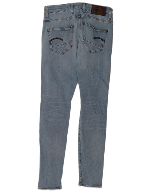 G-Star Mens Revend Skinny Jeans W30 L32 Blue Cotton