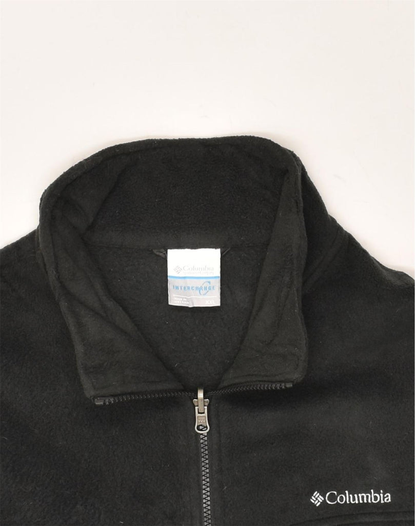 COLUMBIA Mens Fleece Jacket UK 44 2XL Black Polyester | Vintage Columbia | Thrift | Second-Hand Columbia | Used Clothing | Messina Hembry 