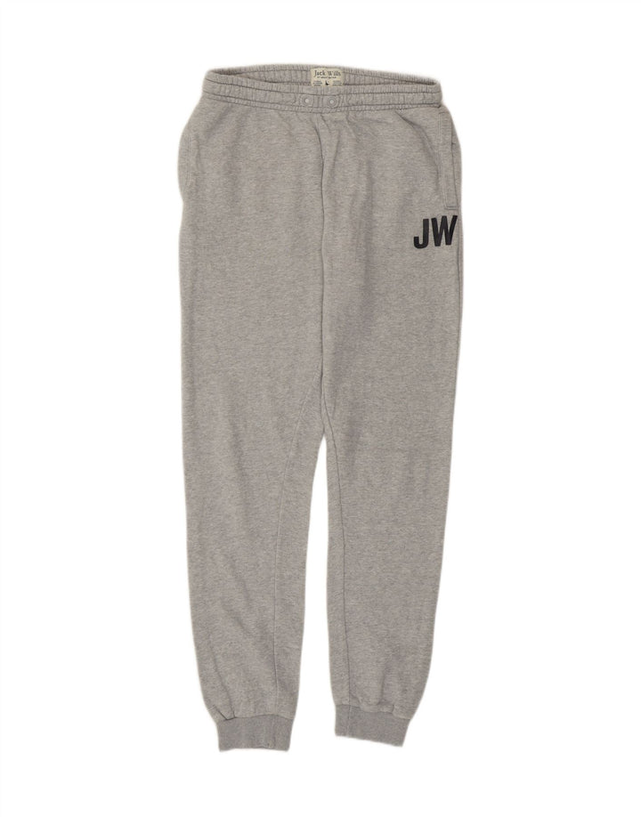 Jack Wills Boys Tracksuit Trousers Joggers 14-15 Years Grey Cotton