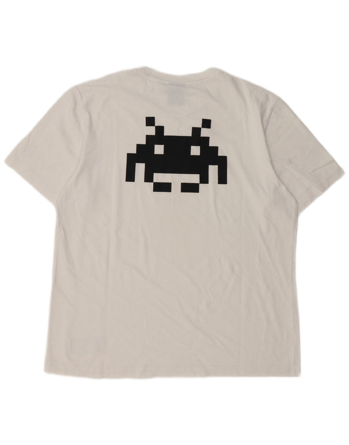 Champion Mens Graphic T-Shirt Top Large White