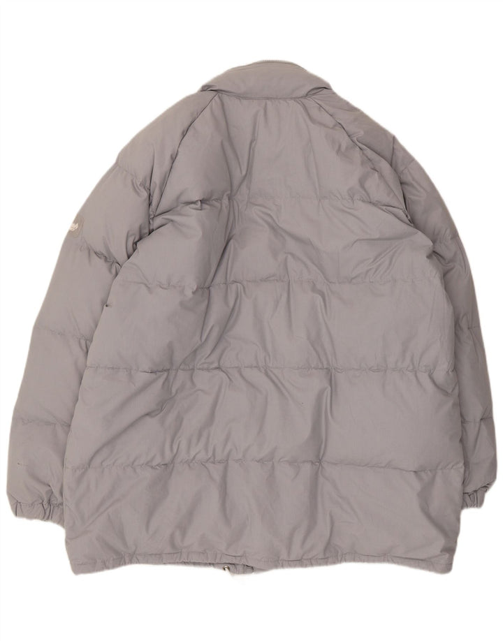 C&A Mens Hooded Padded Jacket EU 52 XL Grey Polyester