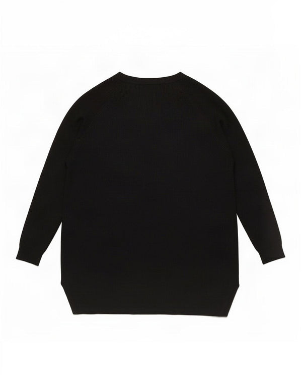 Marks & Spencer Womens Open Cardigan Sweater UK 18 XL Black Viscose