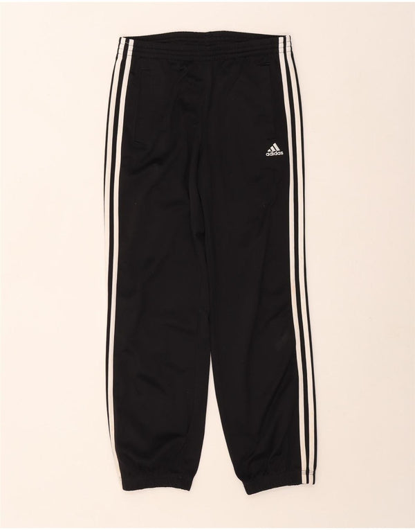 Adidas Boys Tracksuit Trousers Joggers 11-12 Years  Black Polyester