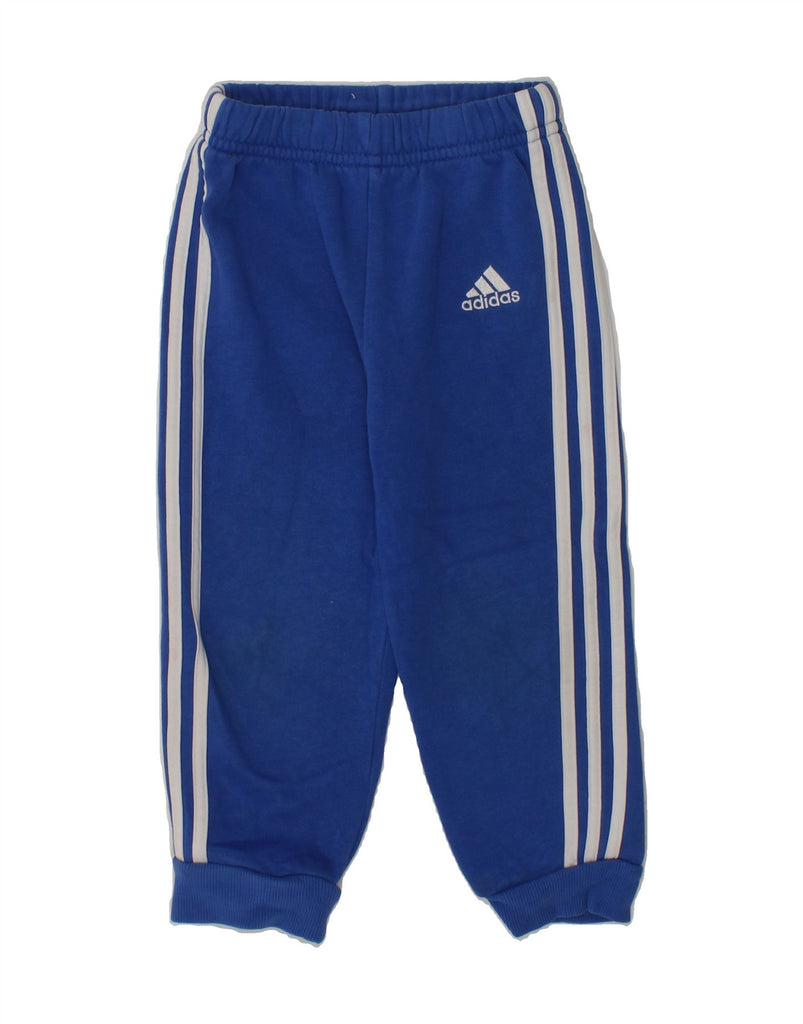ADIDAS Baby Boys Joggers Tracksuit Trousers 18-24 Months Navy Blue Cotton | Vintage Adidas | Thrift | Second-Hand Adidas | Used Clothing | Messina Hembry 