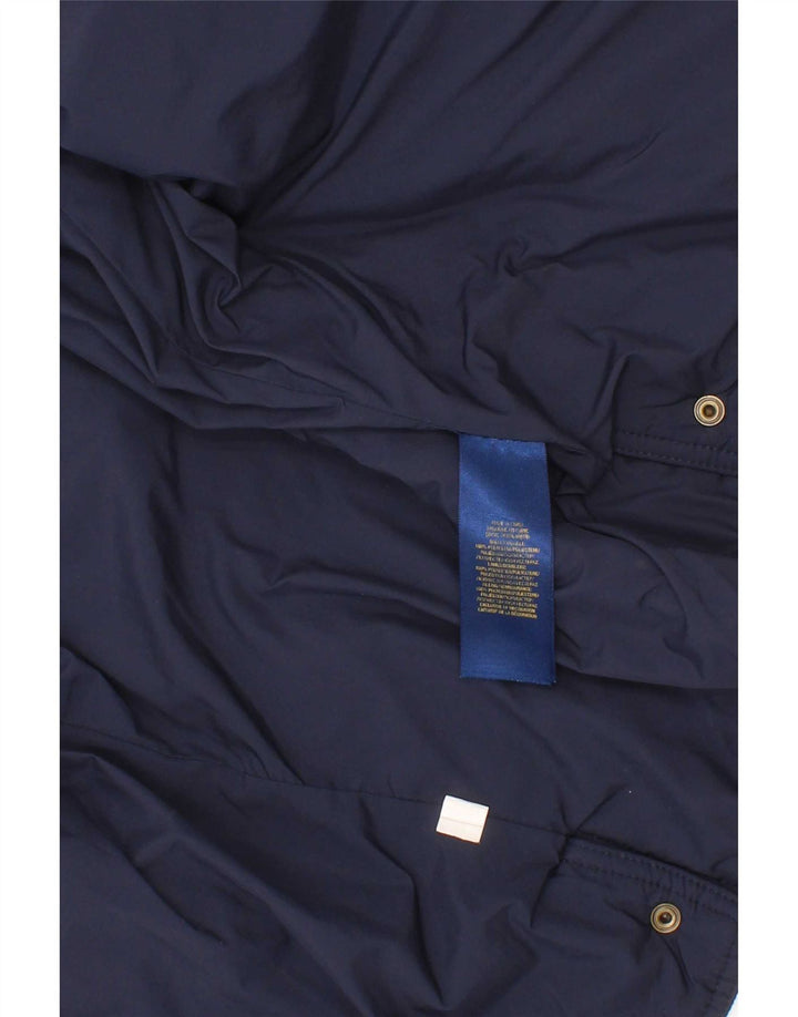 Polo Ralph Lauren Girls Quilted Jacket 6-7 Years Small Navy Blue Polyester