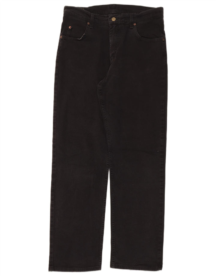 Lee Mens Brooklyn Straight Jeans W34 L30 Black Cotton