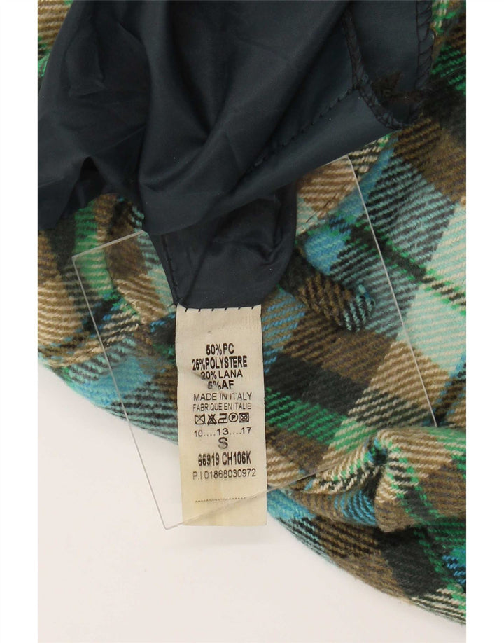 Vintage Womens Mini Skirt Small W26 Multicoloured Check Acrylic