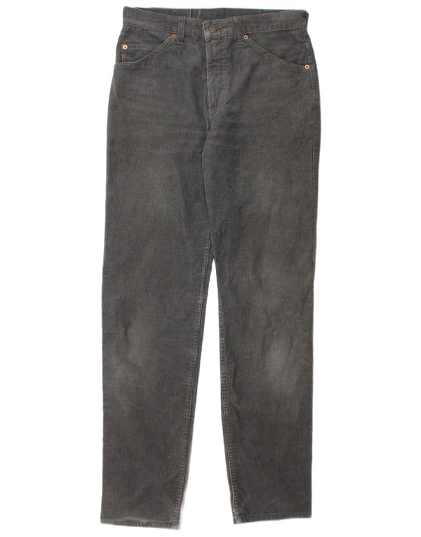 Levi's Womens Tapered Corduroy Trousers W31 L32 Grey Cotton