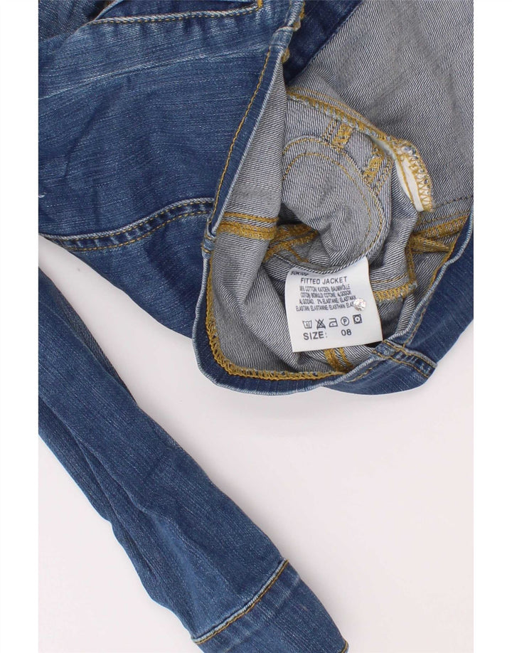 Lee Girls Denim Jacket 7-8 Years XS Blue Cotton