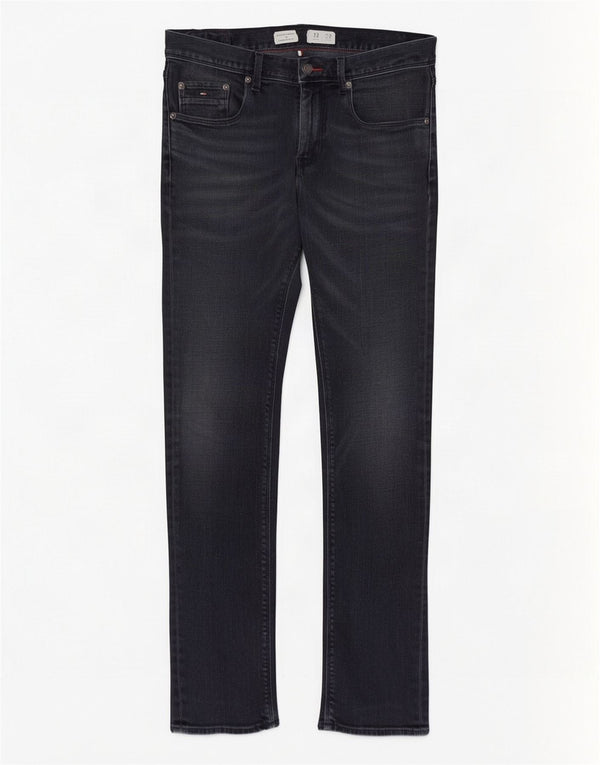 Tommy Hilfiger Mens Denton Slim Straight Jeans W32 L32 Navy Blue Cotton