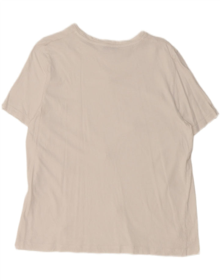 Zara Womens T-Shirt Top UK 18 XL White Spotted