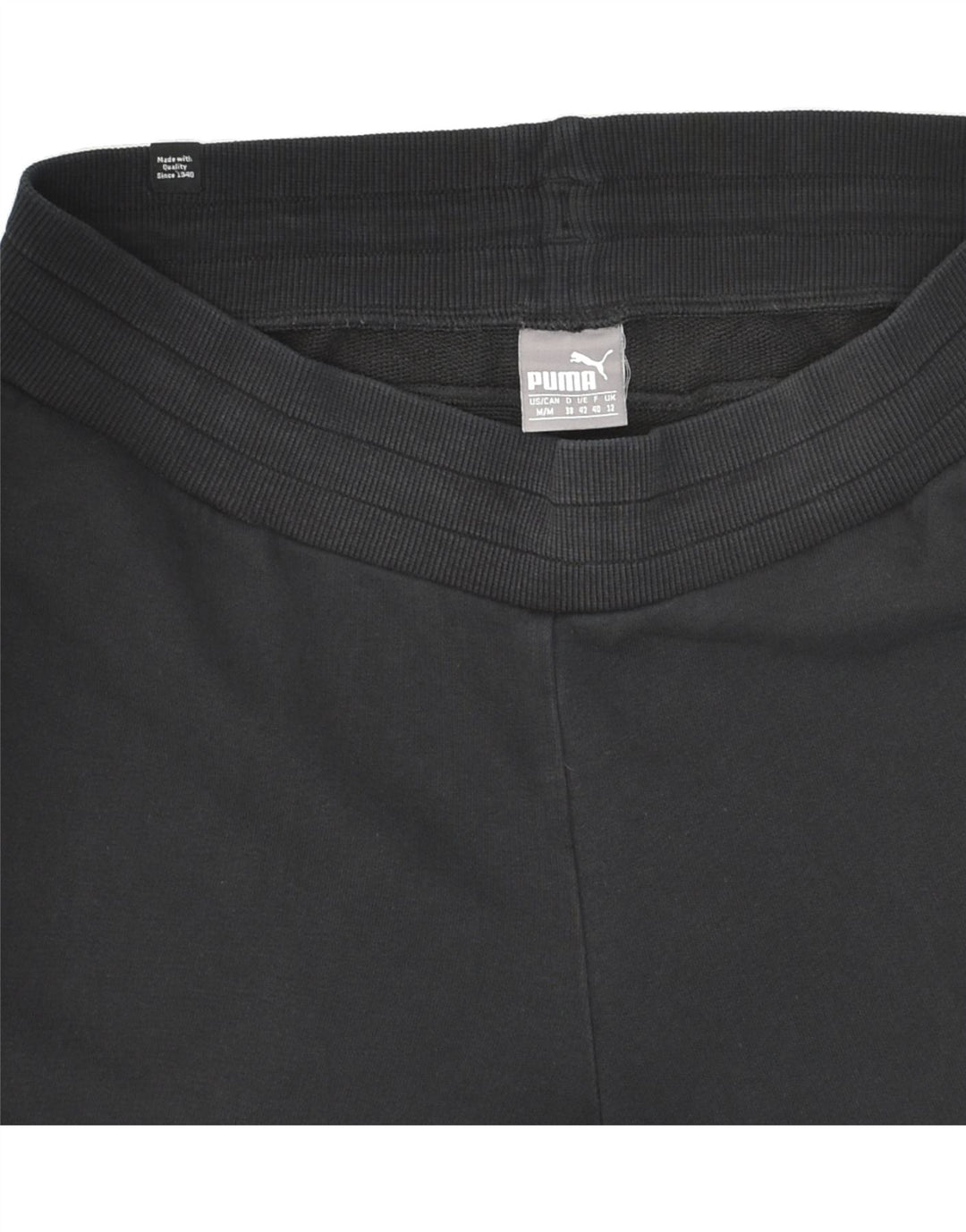 PUMA Womens Tracksuit Trousers UK 12 Medium Black Vintage Puma and Second-Hand Puma from Messina Hembry 