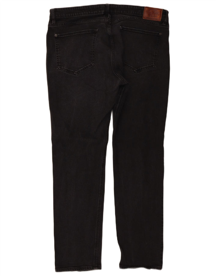 Fat Face Mens Slim Jeans W38 L30 Black Cotton