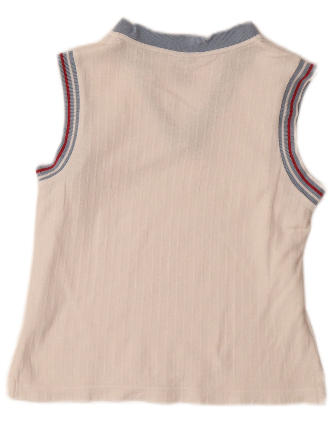 Fila Womens Vest Top IT 44 Medium White Cotton