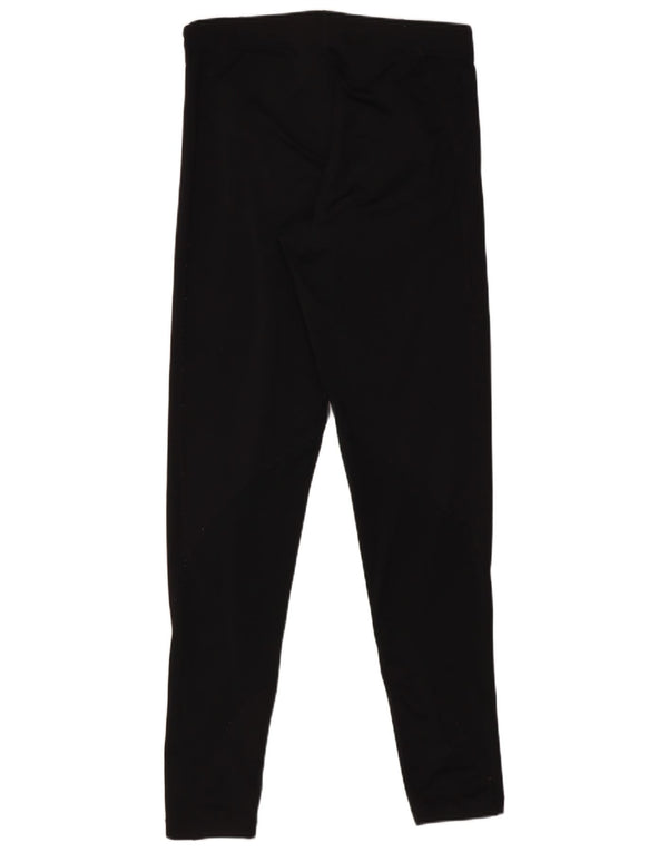 Nike Womens Leggings UK 12 Medium Black Polyester Sports