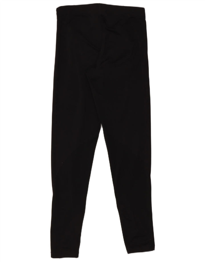 Nike Womens Leggings UK 12 Medium Black Polyester Sports