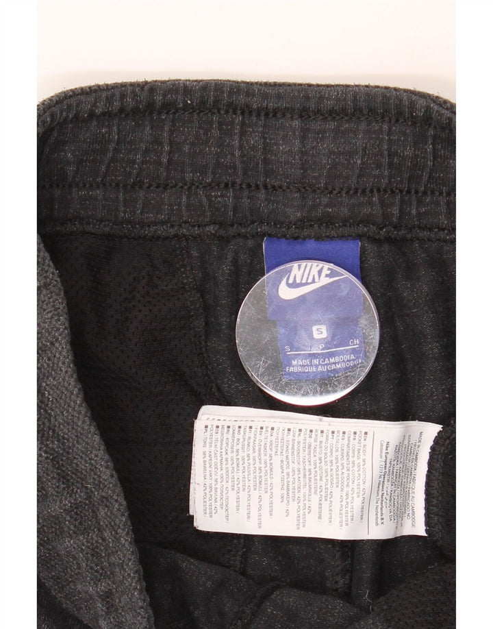 NIKE Mens Tracksuit Trousers Joggers Small  Black Striped Cotton Vintage Nike and Second-Hand Nike from Messina Hembry 