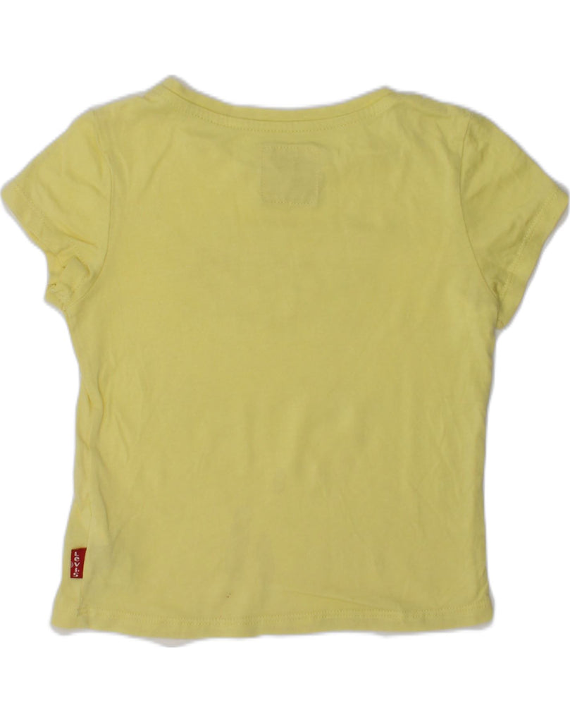 LEVI'S Girls Graphic T-Shirt Top 3-4 Years Yellow Modal | Vintage Levi's | Thrift | Second-Hand Levi's | Used Clothing | Messina Hembry 