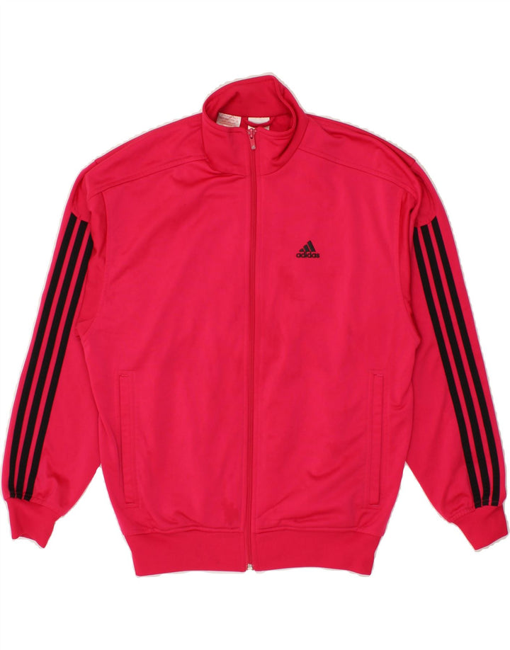 ADIDAS Girls Tracksuit Top Jacket 13-14 Years XL Pink Polyester Vintage Adidas and Second-Hand Adidas from Messina Hembry 