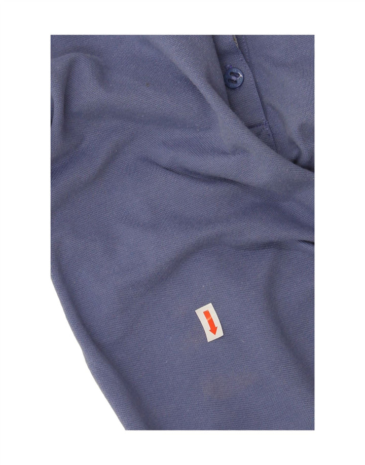 CHAMPION Womens Polo Shirt UK 14 Large Blue Cotton Vintage Champion and Second-Hand Champion from Messina Hembry 