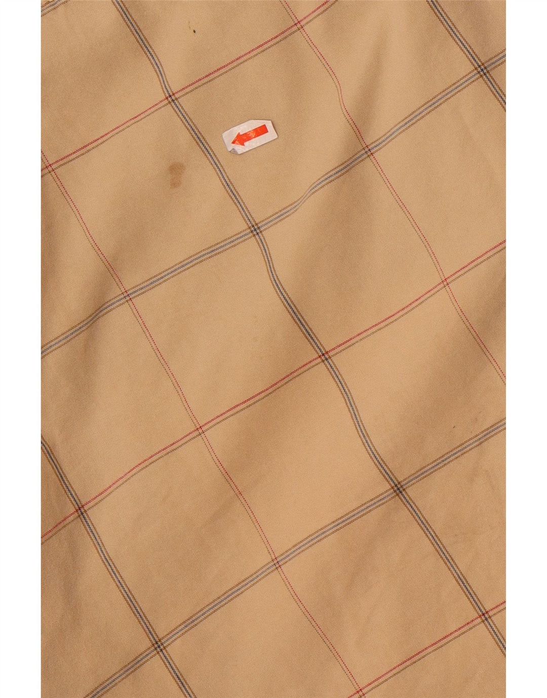 Converse Mens Chino Shorts Medium W32 Beige Check Cotton