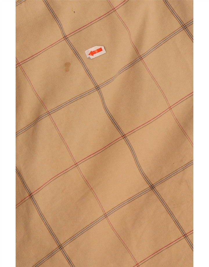 Converse Mens Chino Shorts Medium W32 Beige Check Cotton