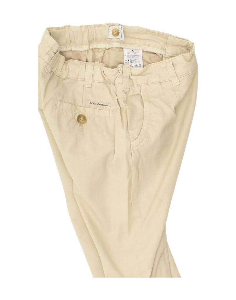 DOLCE & GABBANA Boys Straight Chino Trousers 4-5 Years W20 L18  Beige | Vintage Dolce & Gabbana | Thrift | Second-Hand Dolce & Gabbana | Used Clothing | Messina Hembry 