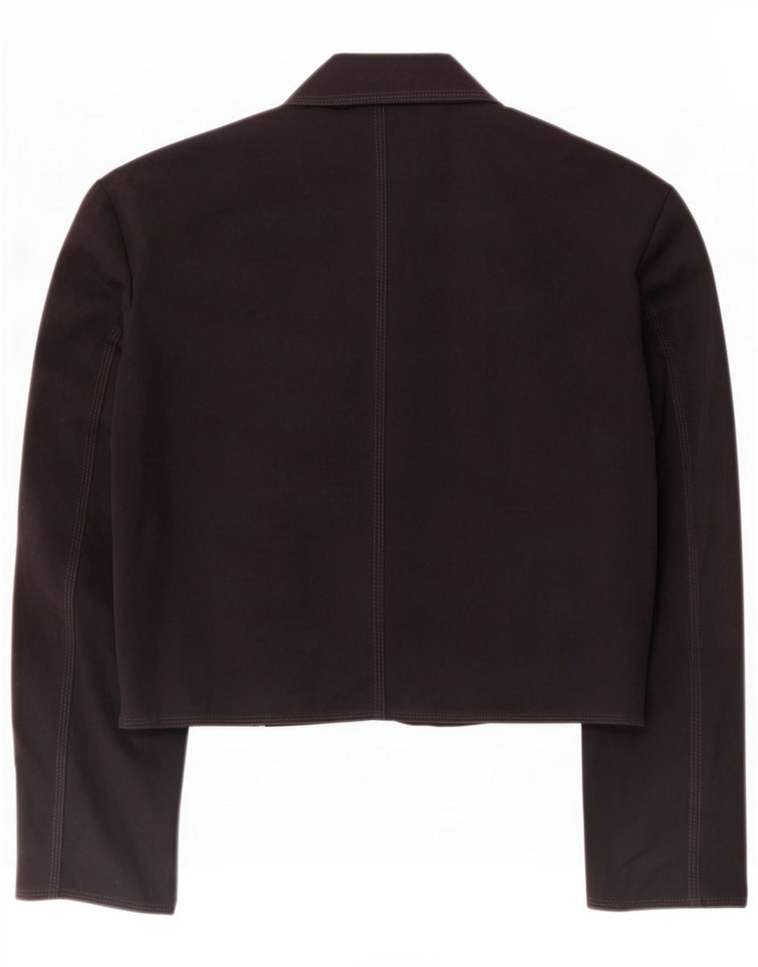 Stefanel Womens 3/4 Sleeve Bolero Jacket UK 14 Large Black Polyester