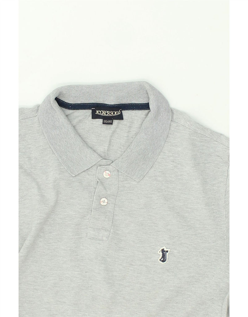 JECKERSON Mens Polo Shirt 2XL Grey Cotton | Vintage Jeckerson | Thrift | Second-Hand Jeckerson | Used Clothing | Messina Hembry 