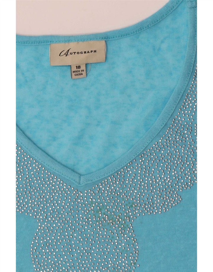 Marks & Spencer Womens Autograph Oversized Shift Dress UK 18 XL Blue