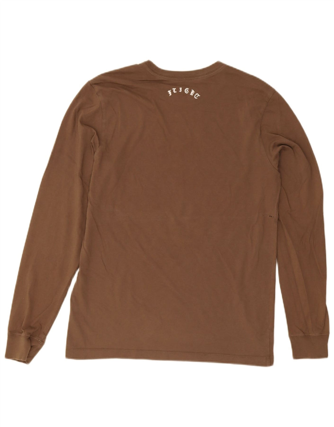 Jordan Mens Graphic Top Long Sleeve Medium Brown Cotton