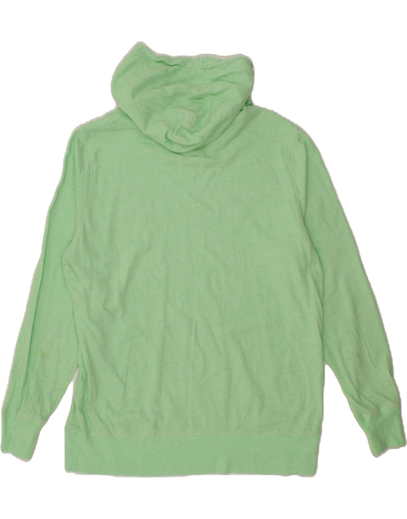 CHAMPION Womens Graphic Hoodie Jumper UK 16 Large Green Cotton Vintage Champion and Second-Hand Champion from Messina Hembry 