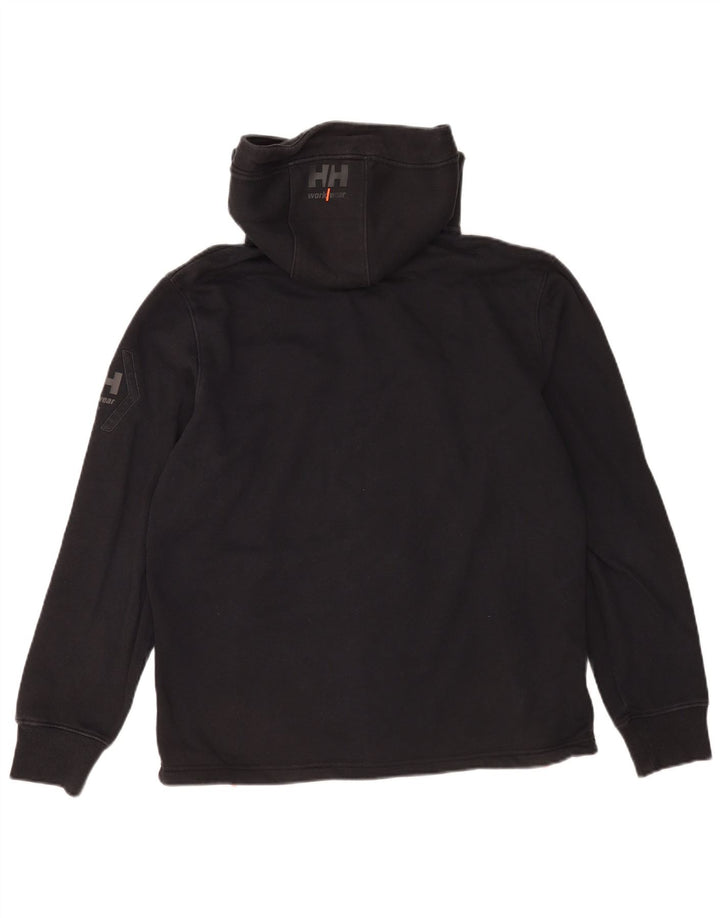 Helly Hansen Mens Graphic Zip Hoodie Sweater Large Black Cotton