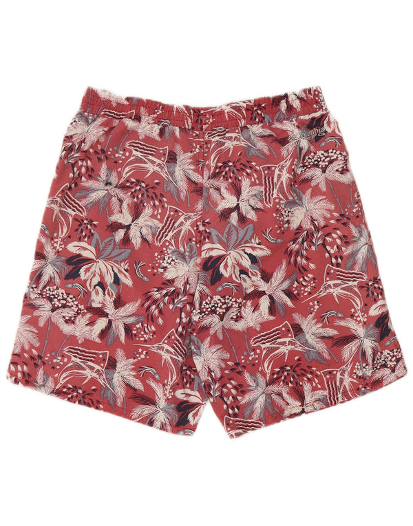 Columbia Boys Swimming Shorts 15-16 Years Red Floral Nylon