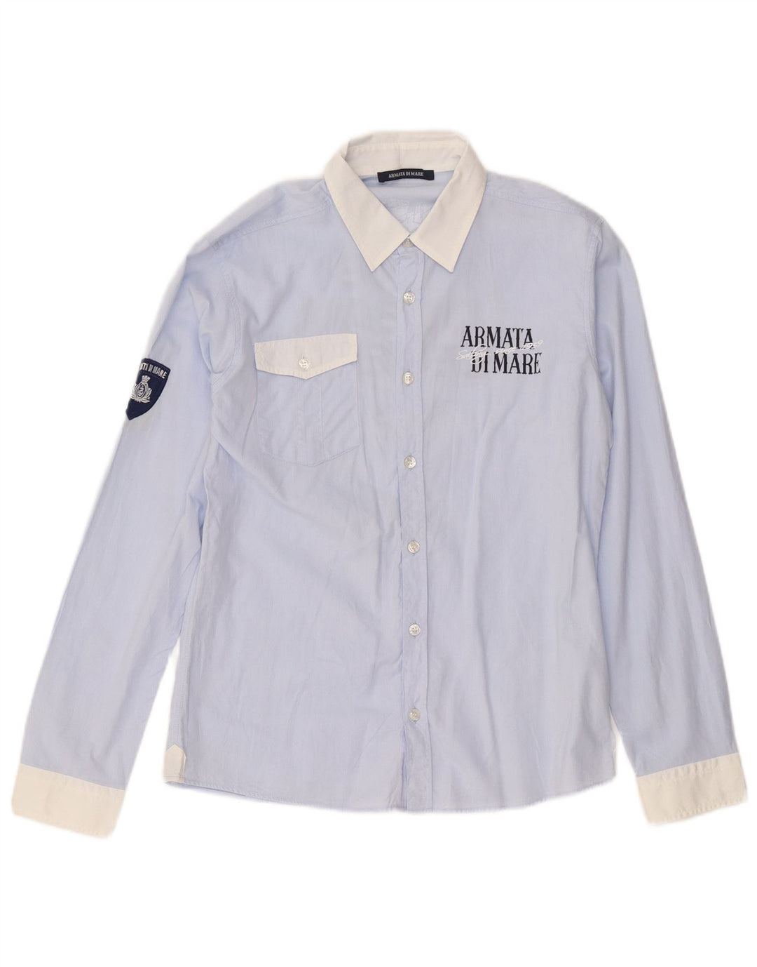 Armata Di Mare Boys Graphic Shirt 13-14 Years XL Blue Cotton