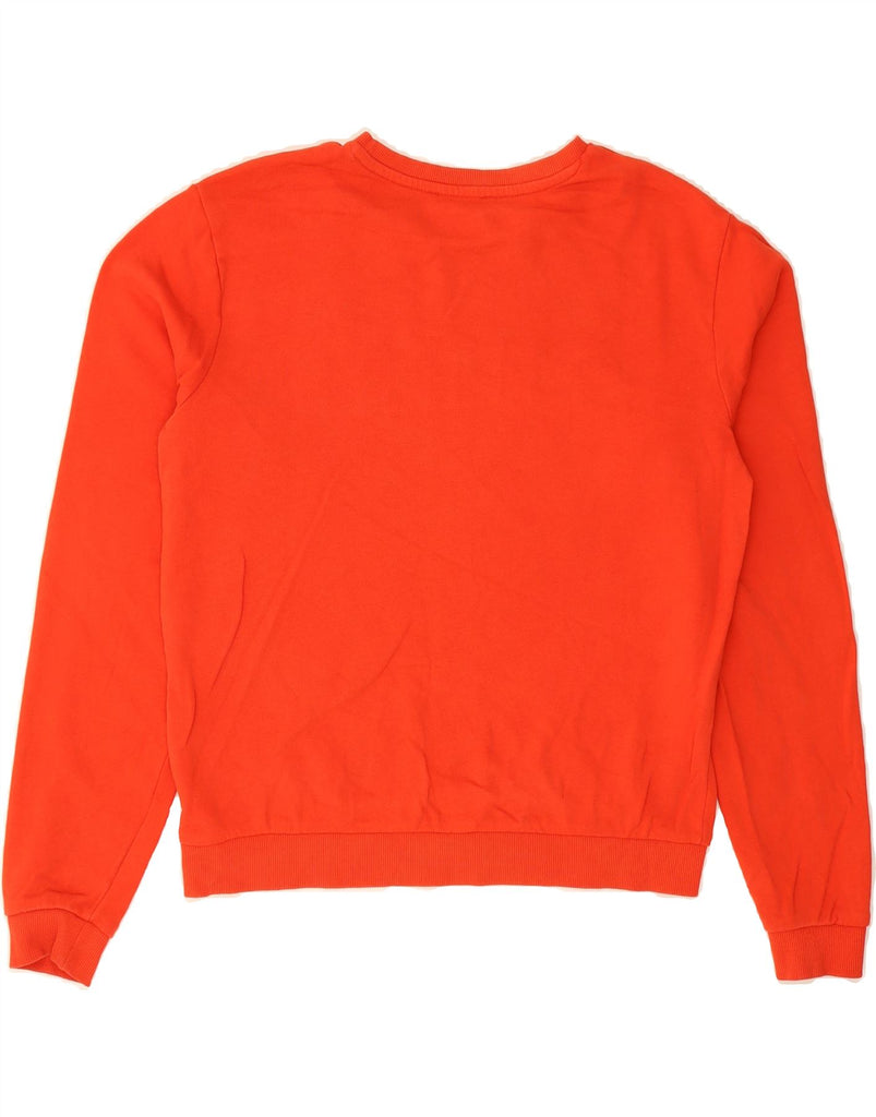 GUESS Womens Graphic Sweatshirt Jumper UK 10 Small Red Cotton Vintage Guess and Second-Hand Guess from Messina Hembry 